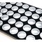 50 Gem Jars Black Display Tray Travel Case Acrylic Lid